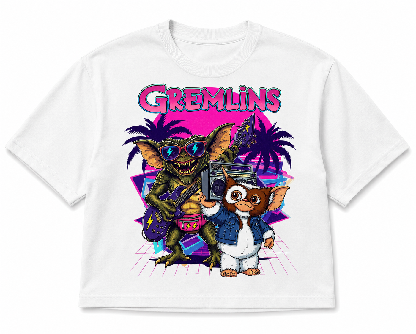 Neon Mogwai Crop Tee