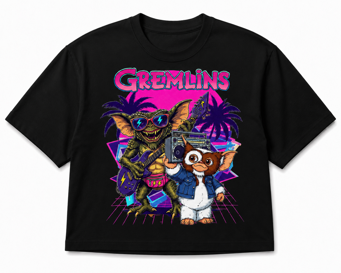 Neon Mogwai Crop Tee