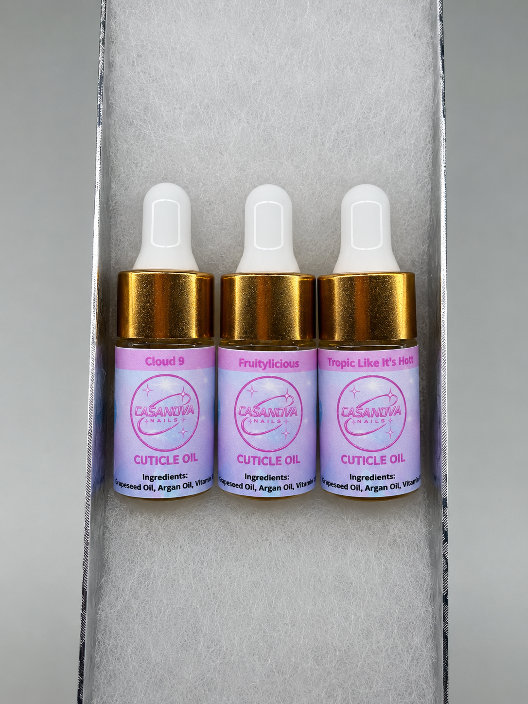 Boss Gloss Cuticle Oil Dropper Trio